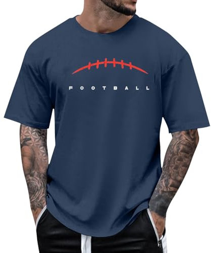 T-Shirt Drucken, Shirt Herren Kurzarm, Rundhals Kurzarm Tshirt Leicht Atmungsaktiv Tops Premium Funktions Sportshirts Fashion Streetstyle Oberteile Y2K Streetwear