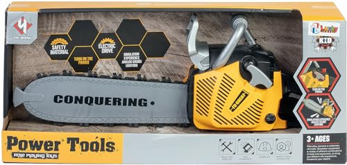 WDK PARTNER Tronçonneuse Son et lumière - Jouet d'imitation