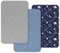 Unnivoll Spannbettlaken 70x140 cm Babybett, 3er Pack Bettlaken Für Kinderbett, Atmungsaktives Weiches Mikrofaser Spannbetttücher Dunkelblauer Planet