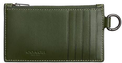 COACH Kartenetui mit Reißverschluss für Herren, mit charakteristischem Camouflage-Druck, Einheitsgröße, Signature Camo, Einheitsgröße