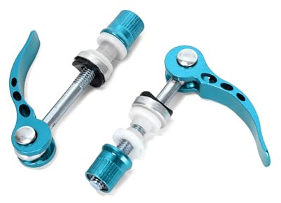 2pcs Bicycle Seatpost Binder Bolt,Blue Quick Release Bolt M6 x 70mm