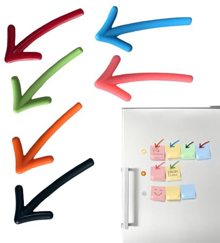 Magnetische Pfeile für Whiteboard, Kühlschrankmagnete, Pfeile, bunt, dekorativer Marker, Kühlschrankmagnete, Aufkleber, Dekoration für Whiteboard, Auto, Heimdekoration, Zubehör, 6 Stück