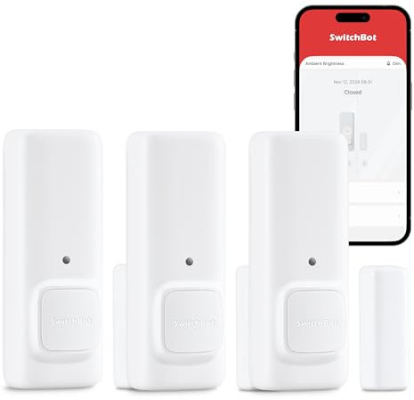 SwitchBot Sistema inalámbrico de Seguridad para el hogar, Detector de interruptores de Puertas y Ventanas con Alarma, añade SwitchBot Hub para Hacerlo Compatible con Alexa (3)