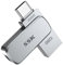 SSK 128GB USB C Stick bis zu 240 MB/s, Dual Memory Stick USB 3.2 Typ-C und USB-A Handy Speicherstick, Jump Flash Drive für iPhone 15/16Pro/Win/Android mit Wasser, Staub und Fallschutz
