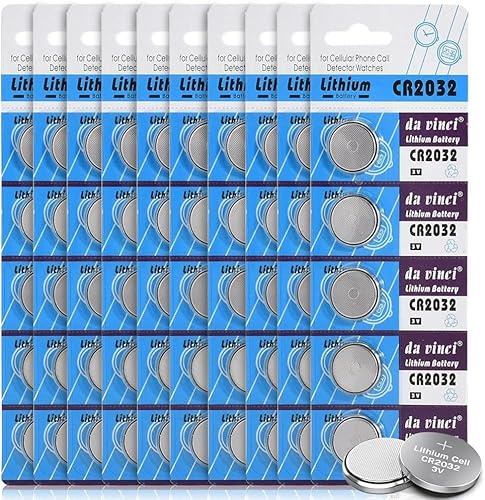 ONE CR2032 Batteries Compatible with DL2032, BR2032, KL2032 | 3 Volt Lithium Coin Cell Battery for Remote, Toys, Car Key, LED Lights, Calculator and Other Devices (100)