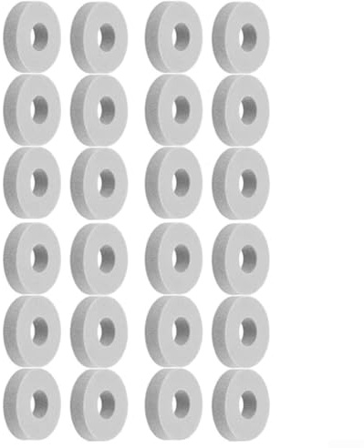 Lot de 24 anneaux de préhension en éponge pour manette PS5, Xbox, Switch et Steam Deck, avec dos autocollant, gris (haute élasticité)