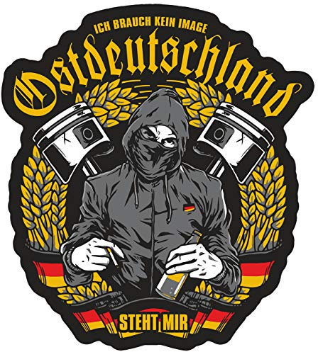 Spaß Kostet Aufkleber Wetterfest Ostdeutschland Steht Mir 11 cm oder 40 cm Osten DDR Moped