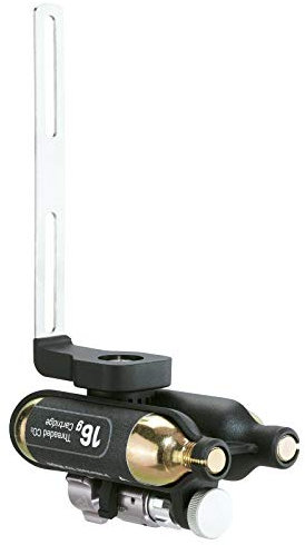 Topeak CO2 Kartuschenpumpe Ninja CO2 Kompatibel mit Ninja Cage Flaschenhaltern, Schwarz, TNJ-CO2