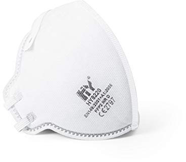 SolidWork FFP2 Atemschutzmasken | Masken für Mund- und Nasenschutz | Einzeln verpackte Schutzmasken | Feinstaubmaske, Staubschutzmaske, Staubmaske