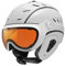 Slokker Skihelm Snowbordhelm BAKKA mit photochromatischem und polarisierendem Visier (55-57, White)