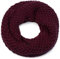 styleBREAKER Unisex Strick Loopschal grob gestrickt, Uni Schlauchschal, Winter Strickschal, Grobstrick Schal 01018157, Farbe:Bordeaux-Rot