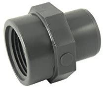 Adaptateur Male à coller/femelle à visser en PVC - Ø A: 50mm | Ø B: 2''