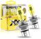 Sidaqi H4 100/90W Halogènes Phares Ampoule Jaune 2800K 12V Feux de Brouillard de Voiture DRL, 2 pièces