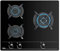 Teka GBC 63010 KBN - Placa de Gas Natural 3 Quemadores, Placa Gas 60cm, de Vidrio Templado, Autoencendido, Mandos Frontales Ergonómicos, Seguridad Termopar, Color Negro