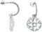 SOFIA MILANI - Damen Ohrringe 925 Silber - mit Zirkonia Steinen - Perlmutt Optik - Stern Creolen - 20660