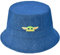 Concept One Damen Grogu Bucket Hat, The Mandalorian Packable Travel Hat, Wide Brim Summer Hat Schlapphut, Blue Denim, Größe M/L, Einheitsgröße