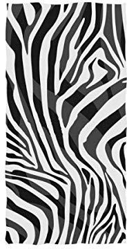 linomo Handtuch Tier Zebra Druck Handtuch Baumwolle Gesicht Towel Dish Geschirrtuch für Kinder Mädchen Jungen