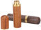 2 Stück Handnähnadeln Aufbewahrungsrohr, Ebenholz Palisander Nadel Vorratsbehälter Haushalt Hand Nadel Box für Lederhandwerk(Ebenholz + Palisander)