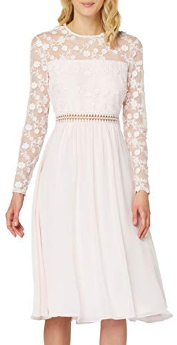 Truth & Fable Cbtf044 Robes d'occasion, Rose Blush Dentelle, 38
