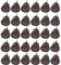 GOODGDN Outil De Bonsaï avec Couvercle, Bonsaï avec Couvercle Boîte D'engrais, 30 pcs Boîte Engrais Organique Epandeur Plastique pour Panier Rangement pour Plantes en Pot