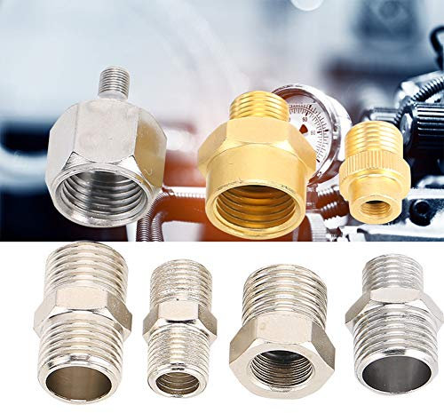 Worii Professioneller Luftkompressoradapter, Airbrush-Adapter-Kit Airbrush-Schlauchadapter, 1 / 8in 1 / 4in BSP für die Reparatur von Airbrush-Schläuchen
