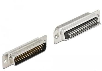 Delock D-Sub HD 44 Pin Stecker Metall, Lötversion, 2 Stück