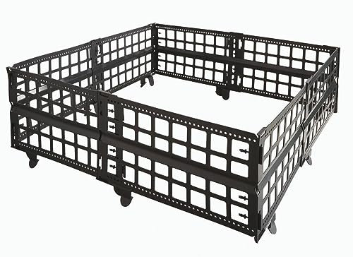 Unibos Outdoor Garden Adjustable Durable Plastic Wheel Barrow Heightening Barrier