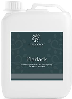 Lignocolor Klarlack hochwertige und professionelle Versiegelung für Möbel- und Holzoberflächen (2,5 L, Matt)