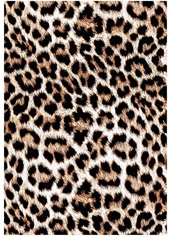 Niktule Leopard Print Vinyl Roll, Heat Transfer Vinyl Sticker, 12 x 10in Iron Viny for Crafts Pillow t-Shirt Fabric Supplies, Easy to Cut