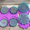 Posavasos Moldes de Silicona para Resina Epoxi con Mandala - Kit de Manualidades