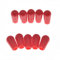 Dopro 10 Stück American #8-32 Gewinde 3 Wege Kippschalter Kappe Schalter Spitze Knopf für USA Les Paul Pickup Selector Switchcraft Switch Rot
