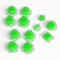 eXtremeRate Tasti Ricambio per Nintendo Switch/OLED Joycon Controller,Pulsante Gelatina ABXY Home Croci Direzionali per Nintendo Switch/OLED Joystick,NON Inlcude Joycon-Verde Trasparente