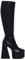 LAMODA Women's Hate You Knee High Platform Boot, Black Pu, Ladies Casual Knee High Boots with Block Heel and Side Zipper, Vegan Winter Long Boots, UK8