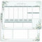 Wochenplaner To Do Notizen Skizzen Einkaufslisten Block A4 50 Blatt Beidseitig bedruckt mit Grün Blätter Motiv festes Papier 120 g/m² Wochenkalender ohne festes Datum Wochen Planer von E&G Klasse