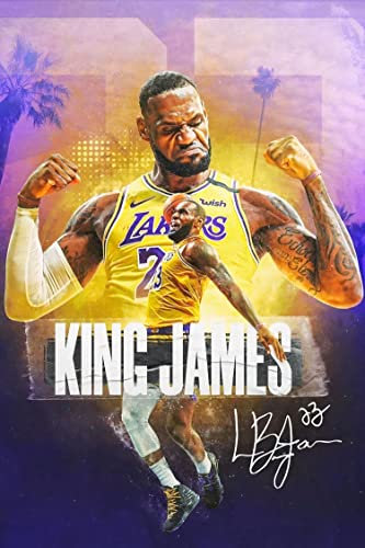 LeBron James Basketball Star Art Sport Poster Heimdekoration Kinderzimmer Wandkunst Drucke Freunde Kollegen Geschenke 30 x 45 cm