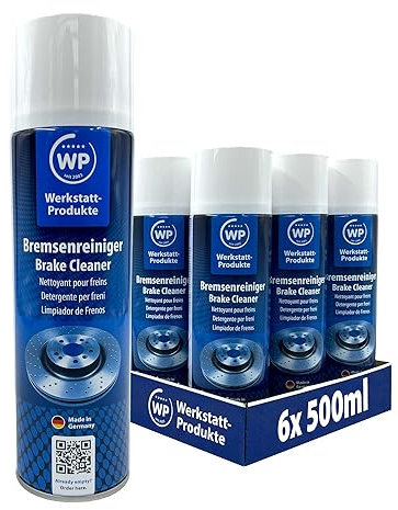 6x Dosen Bremsenreiniger WP 500 ml original von Werkstatt-Produkte - Sprüht 360° in jeder Lage