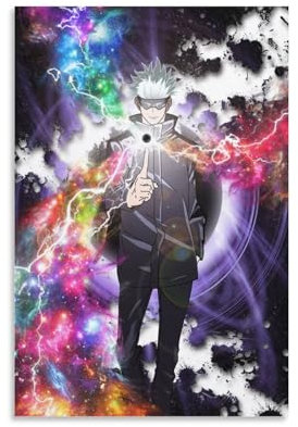 Japanisches Anime Jujutsu Kaisen Poster Gojo Satoru (26) Kunstwerke Bild Druck Poster Wandkunst Malerei Leinwand Dekor Home Poster 30 x 45 cm