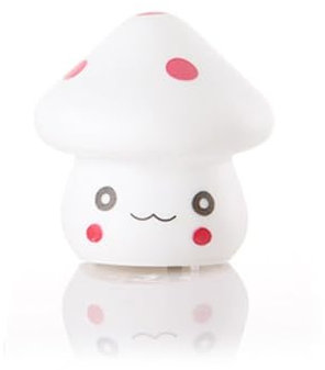 Housoutil Popcorn Machine Night Light for Kids Table Light Night Lamp Bedside Lamp Led Night Light Baby Desk Lamp White Mushroom Baby Feeding Light