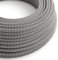 5Meters 3 Core Round Vintage Fabric Braided 0.75mm Flex Flexible Cable Electrical Wire for DIY Lamps Industrial Pendant Lights Lighting Appliances (Black, White)