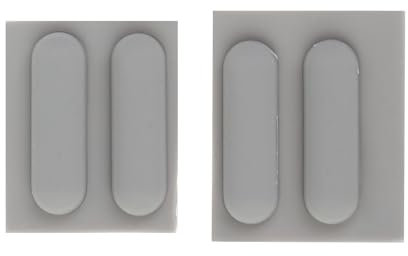 Haiki Lot de 4 pieds en caoutchouc pour ordinateur portable 840 745 735 Coque inférieure Coque inférieure en caoutchouc Pied de rechange pour ordinateur portable avec adhésif double face