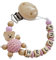 personaliertesgeschenk mit Namen für Mädchen oder Junge Baby Geschenk personalisiert zur Geburt & Taufe Teddy Bär Blau Rosa Grau (Rosa)