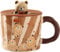 Arawat Tazza Orso Coperchio 3d Tazze Orso Animale Regalo Tazza Orso Divertente Tazza Di Caffè In Ceramica 400 Ml Tazza Di Tè Dolce Regalo Di Compleanno Per Le Donne Uomini Ragazzi Fidanzato