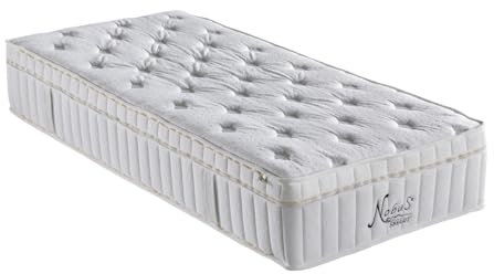 BCSHome | Matratze 5-Zonen Taschenfederkernmatratze mit Topper | 100 x 200 cm | H1 - H4 |Höhe: 32 cm | Ergonomisch & Waschbarer Matratzenbezug