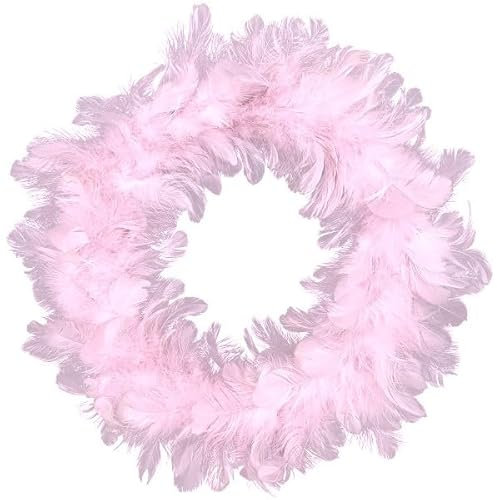 Exner GmbH Federkranz Pink Hänger Ostern Deko 35 cm