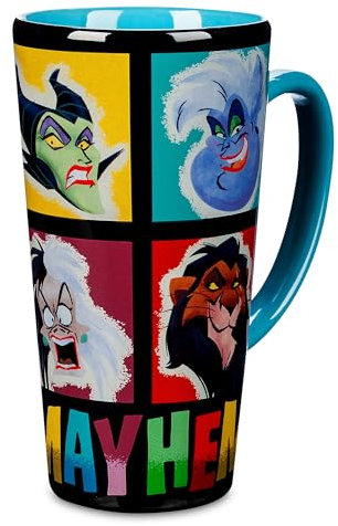 Disney Taza oficial de Disney Villains, regalos de inauguración de la casa para hombres, mujeres y niños