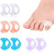 8 Pcs Zehenspreizer Kleiner Zeh,Zehentrenner Damen Silikon Toe Spacer,Gel Zehenkappen,Toes Aligner Zum Hallux Valgus Korrektur Und Hammerzehen,Damen Soft Zehenstrecker für üBerlappende Zehen(4 Farben)