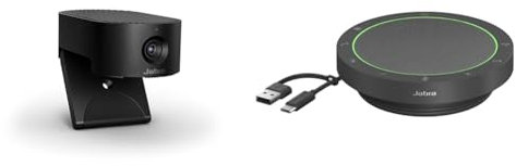 Jabra PanaCast 20 4K- Videokonferenzkamera & Speak2 55 Bluetooth-Freisprechlösung, 4 Mikrofone mit Geräuschunterdrückung