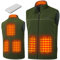 Beheizbare Weste, Heizweste für Damen Herren, Beheizte Jacke mit 12000mAh Powerbank, Microfleece Heizjacke, USB Wärmeweste mit 3 Einstellbar Temperatur, 6 Heizzone, Wärmejacke Winter Kleidung mit Akku