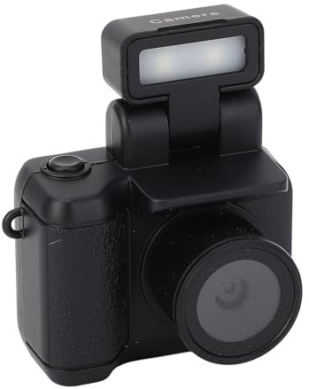 Sxhlseller Mini Porte-clés pour Appareil Photo, Petit Appareil Photo Numérique Vintage 1080P, Enregistreur Vidéo avec Lampe de Poche LED, Appareil Photo Portable de Voyage