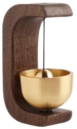 Holz Magnetische Türklingel, hängende japanische Türklingel, magnetisches Windspiel Laute Türklingeln, Türklingel für Kühlschrank, Restaurant, Japanische Deko (B)